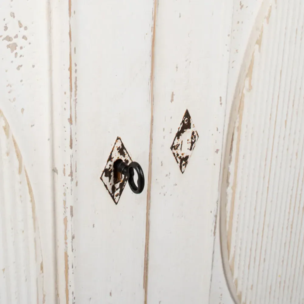 Riley 4 Door Buffet Sideboard - White, Reclaimed Pine