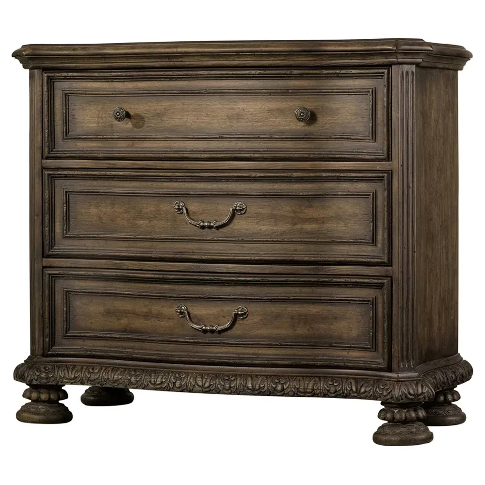 Riley Bachelor Chest Dresser - Distressed Brown, Wood image