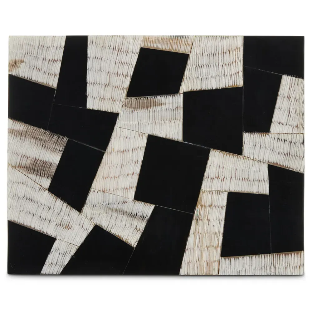 Riley Chiseled Horn Decorative Box Set - Black