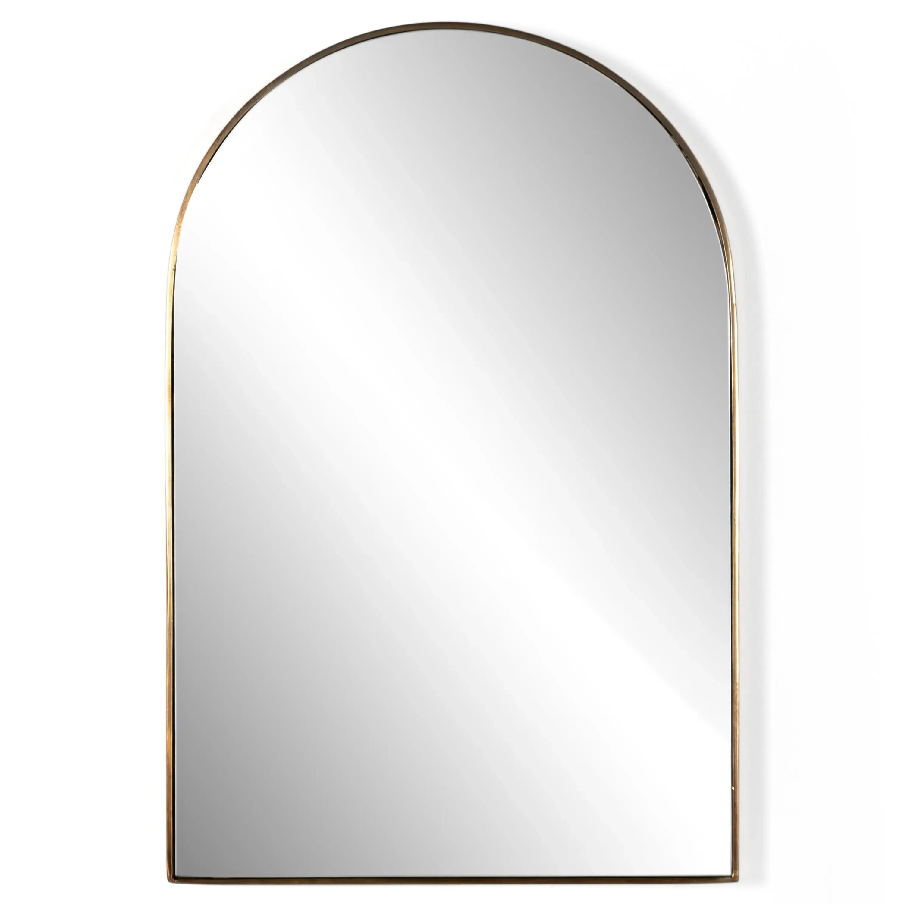 Rinna Arched Wall Mirror - Gold, Aluminum image