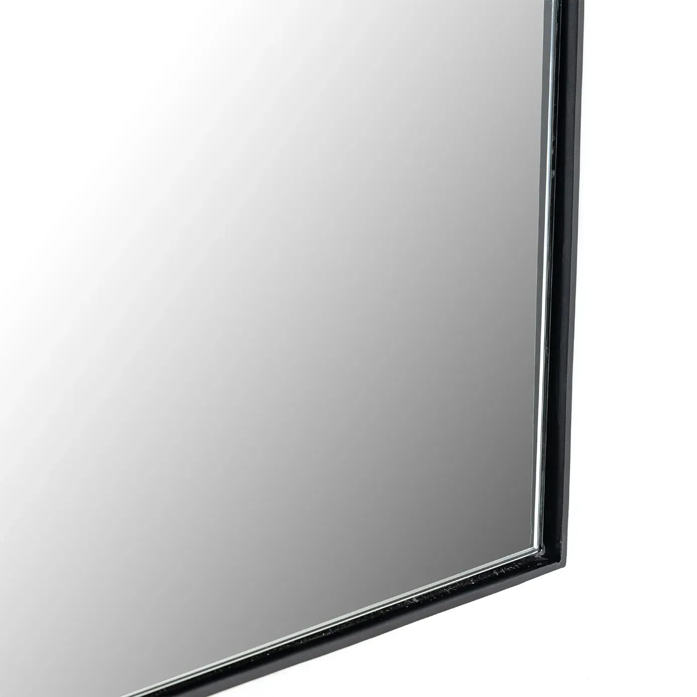 Rinna Wide Arched Wall Mirror - Black, Iron