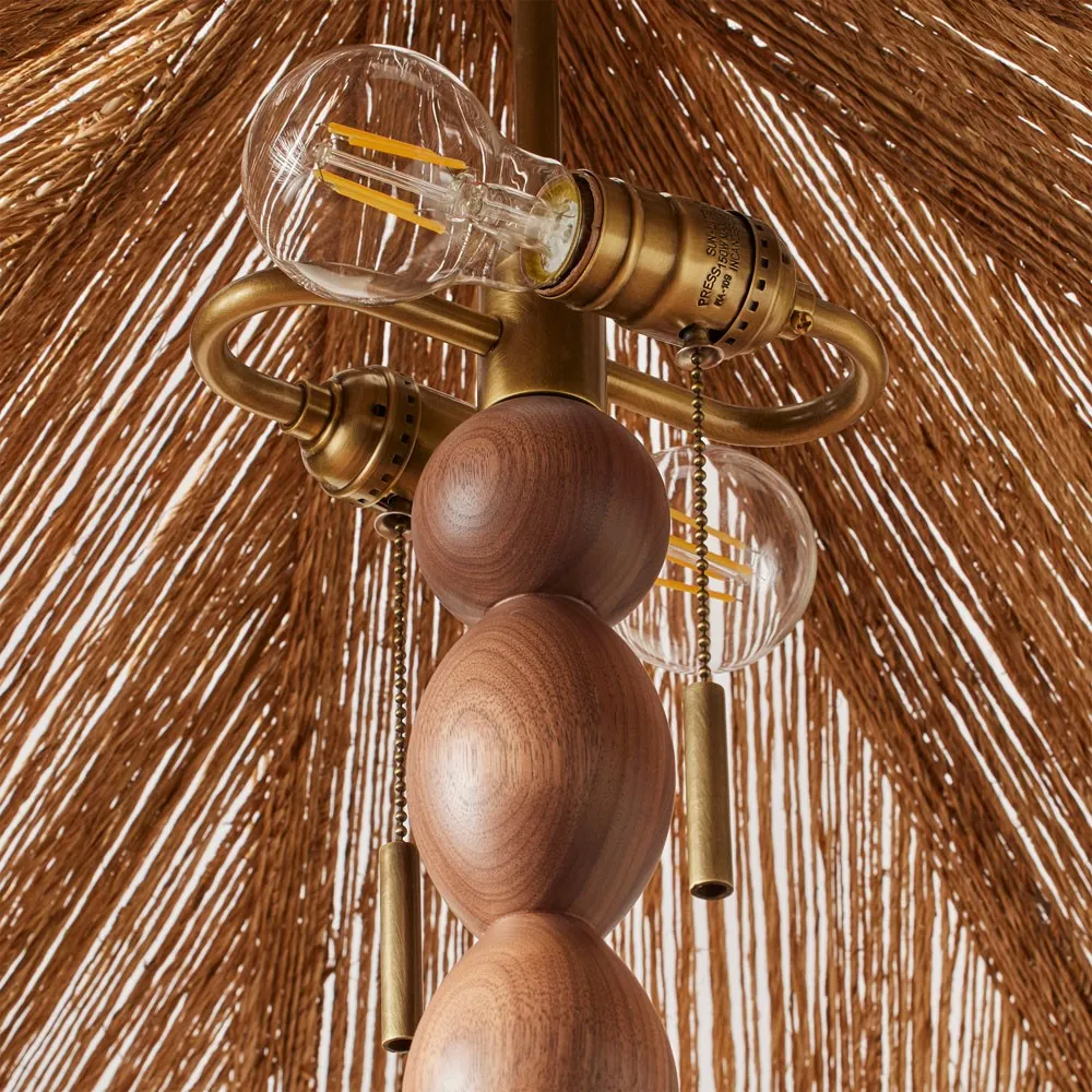 Riona Floor Lamp - Natural, Walnut