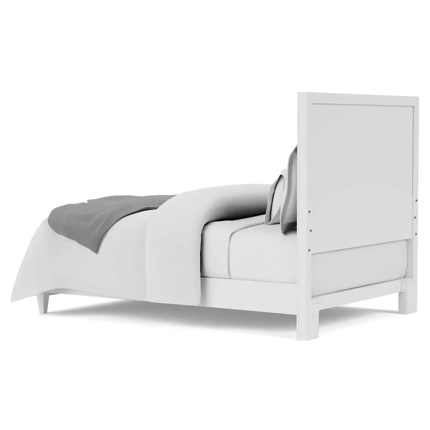 Riona Full Size Bed Frame - Blue, White Wood