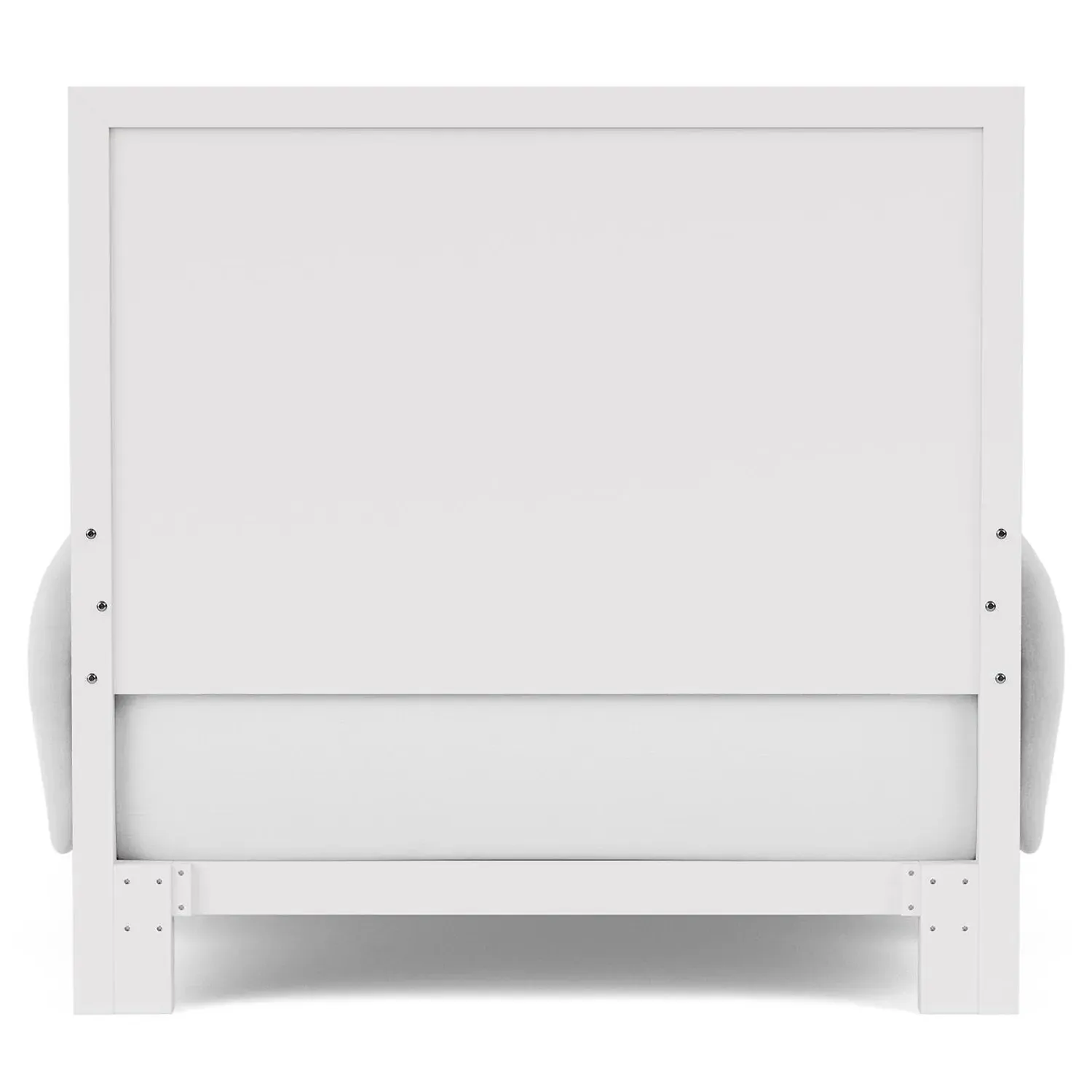 Riona Full Size Bed Frame - Blue, White Wood