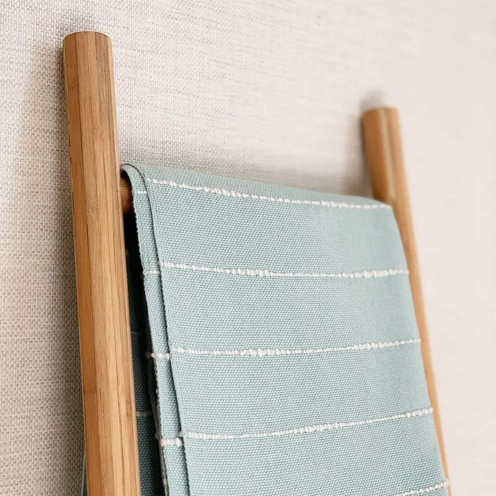 Riona Handwoven Throw Blanket - Seafoam, Cotton