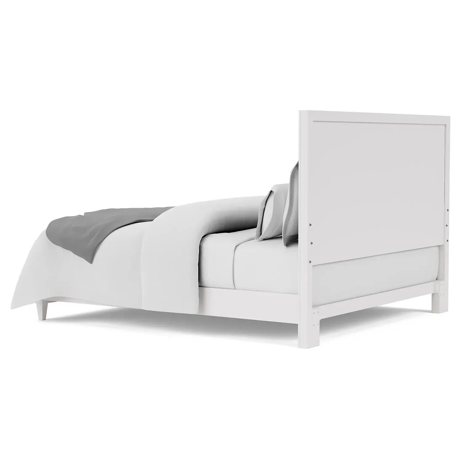 Riona King Size Bed Frame - Blue, White Wood