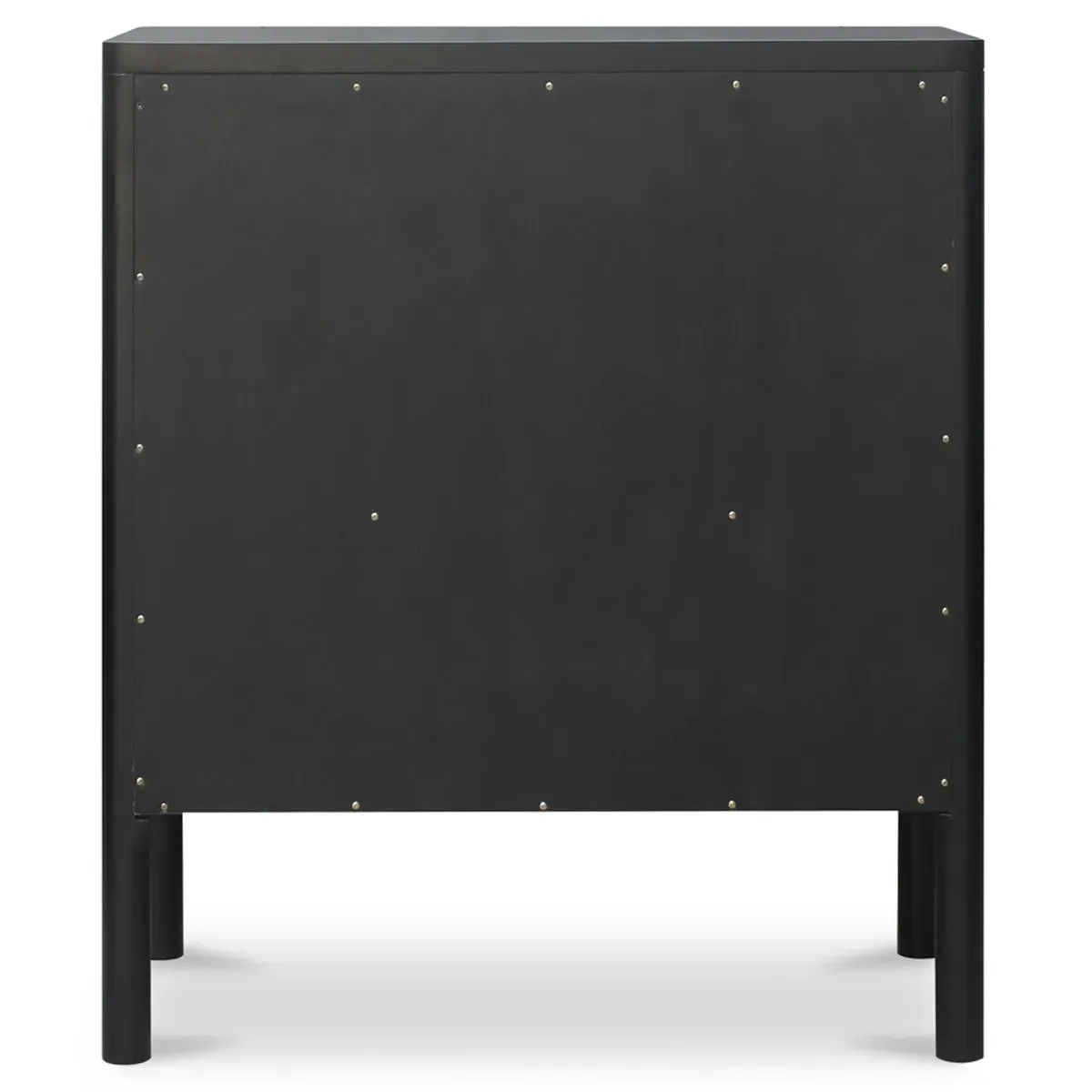 Riona Pine Wood Cabinet - Black