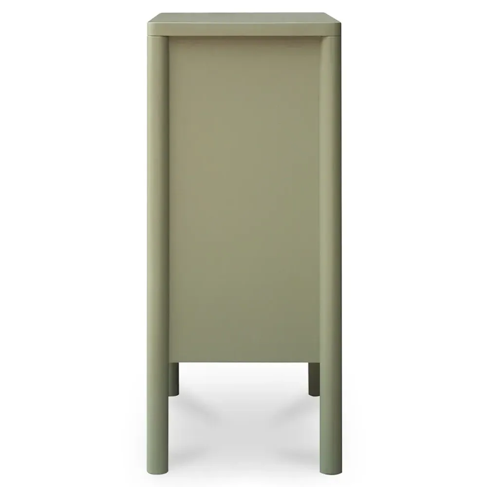 Riona Pine Wood Cabinet - Green