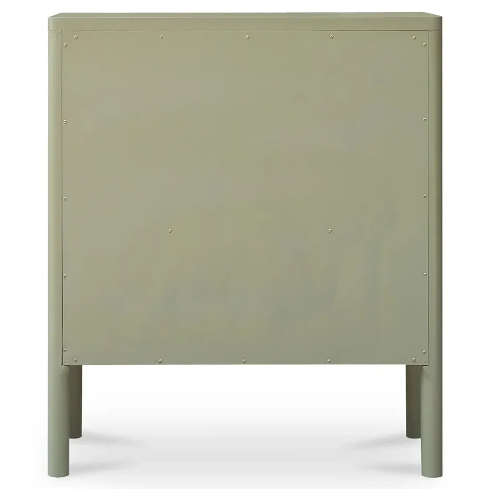 Riona Pine Wood Cabinet - Green