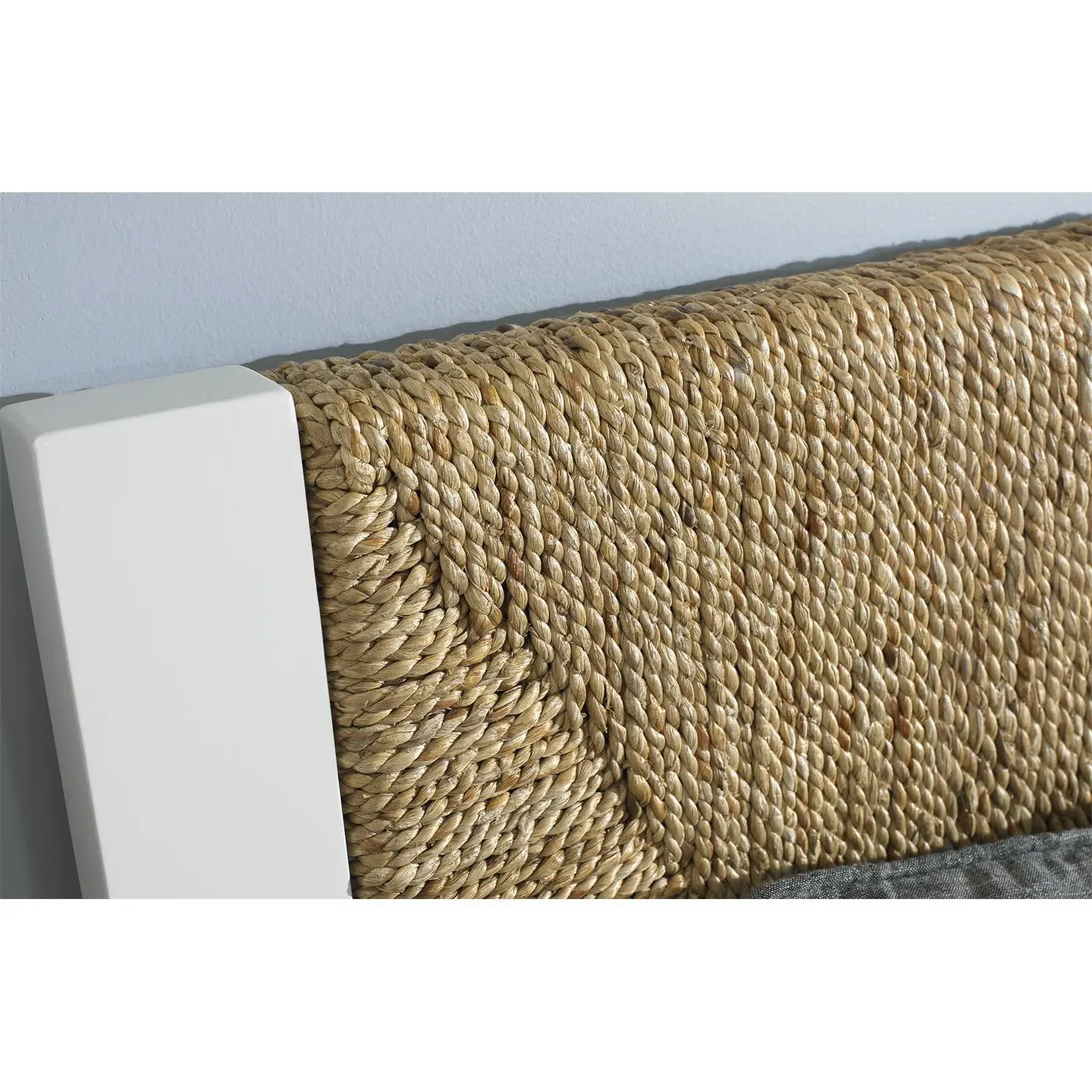 Riona Queen Size Bed Frame - Brown, White Wood