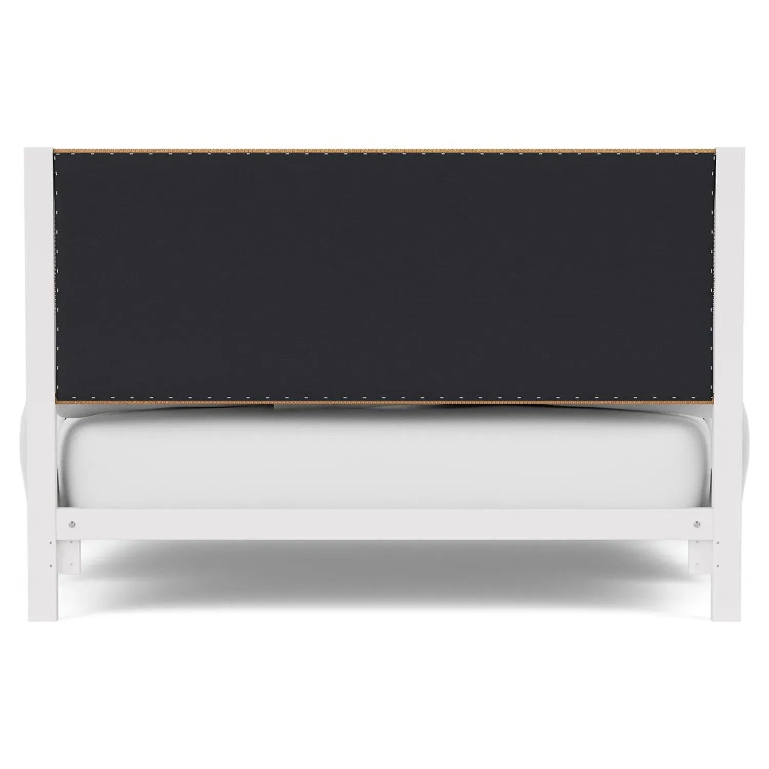 Riona Queen Size Bed Frame - Brown, White Wood