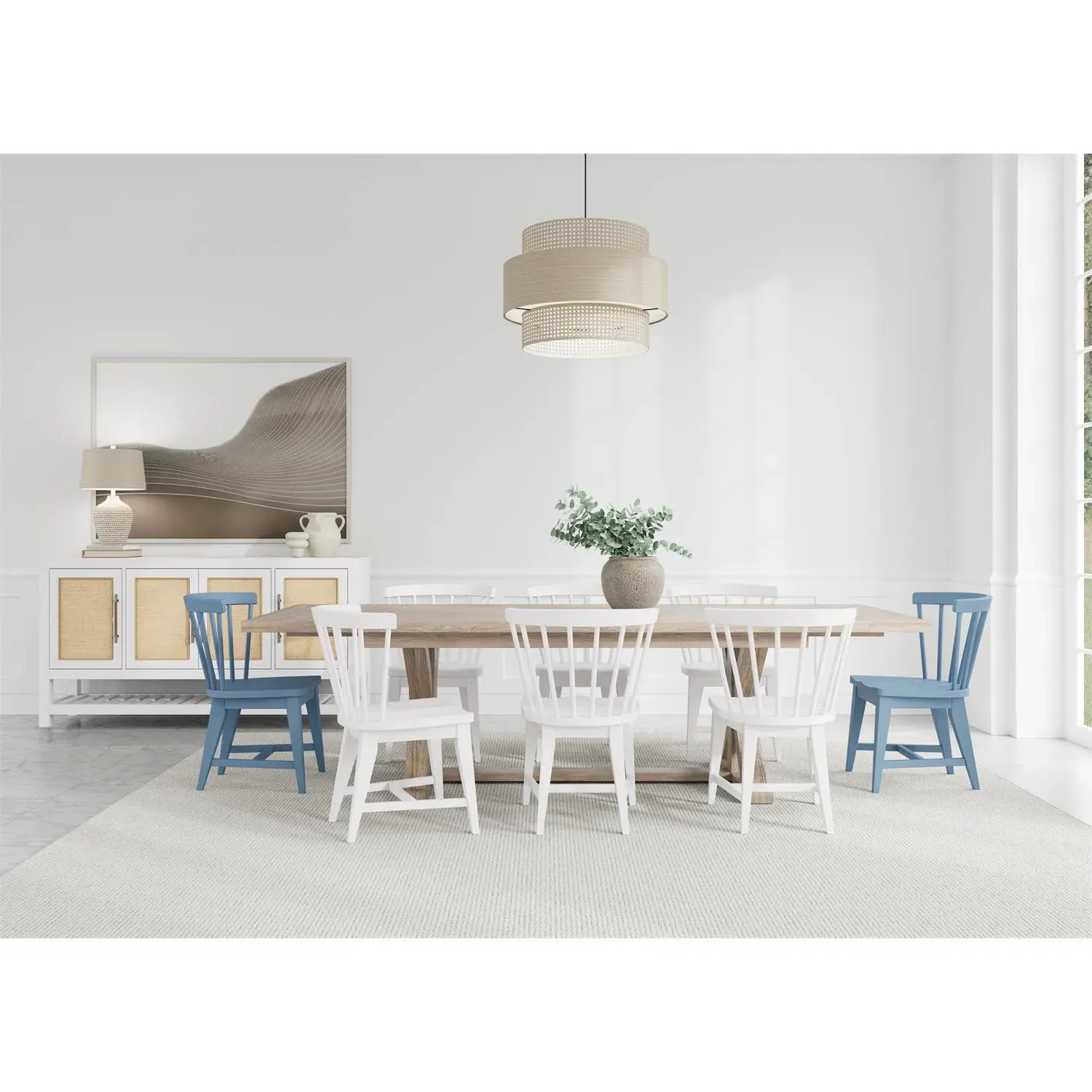 Riona Rectangular Extendable Dining Table - Brown, Oak