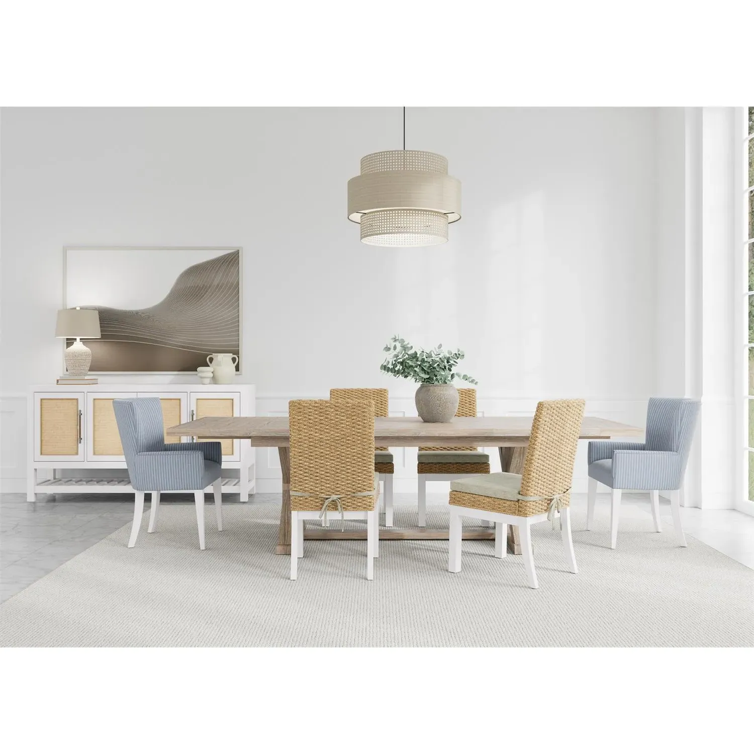 Riona Rectangular Extendable Dining Table - Brown, Oak