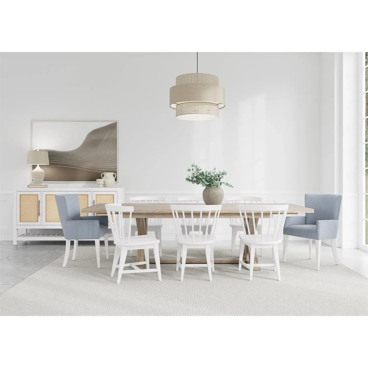 Riona Rectangular Extendable Dining Table - Brown, Oak