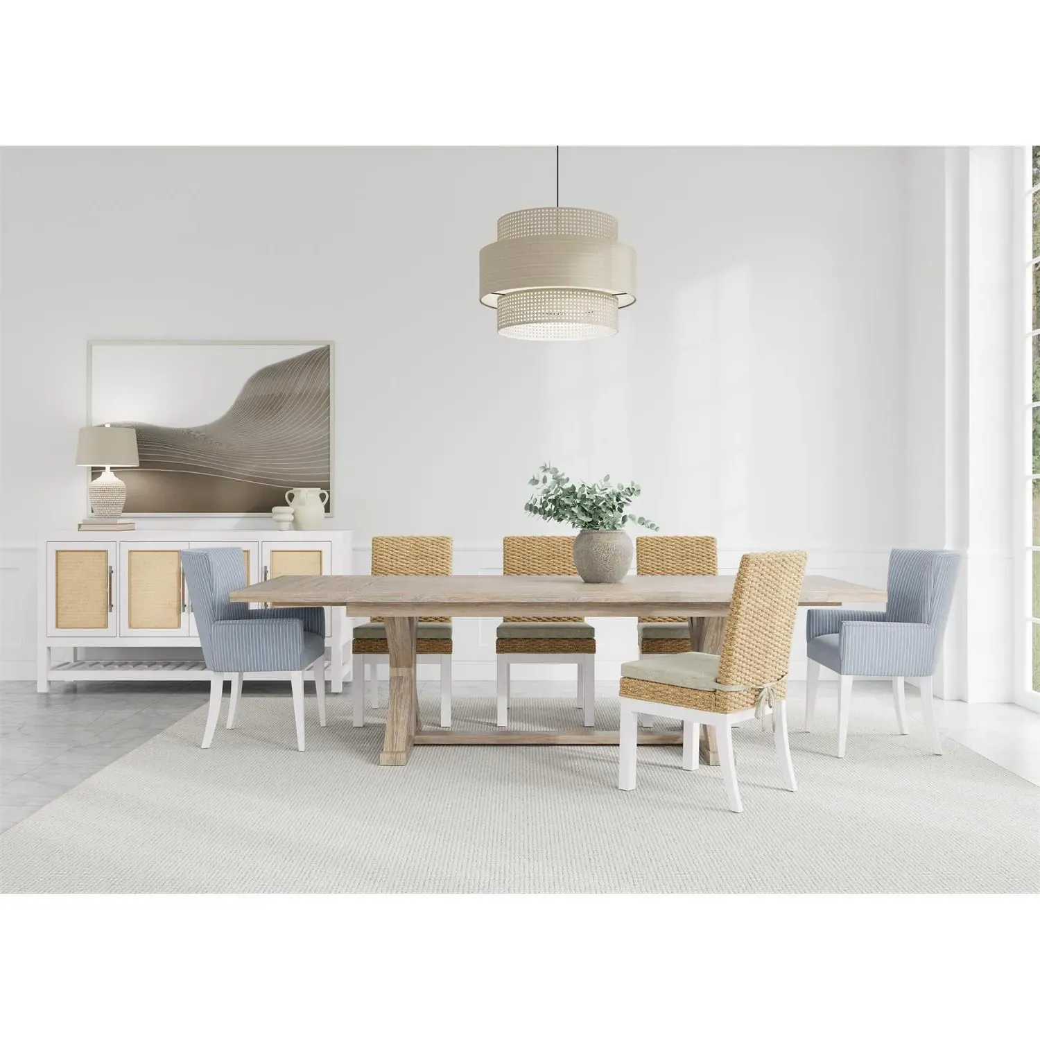 Riona Rectangular Extendable Dining Table - Brown, Oak