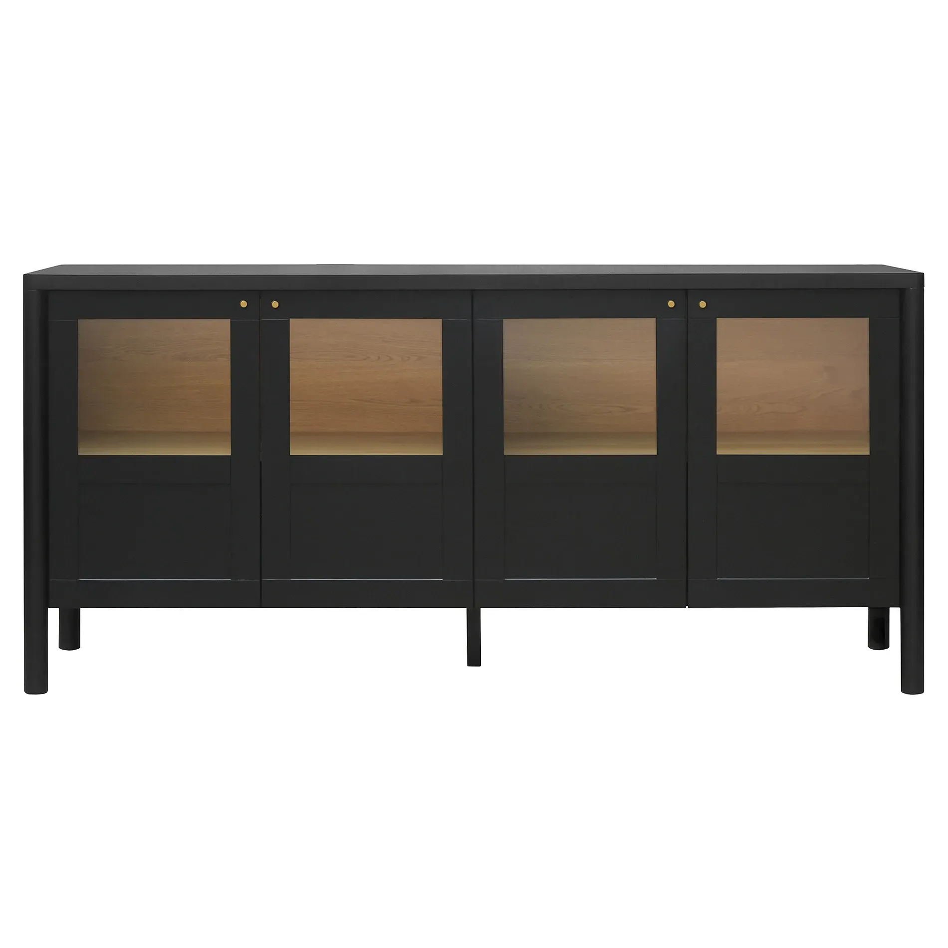 Riona Sideboard - Black, Pine Wood image