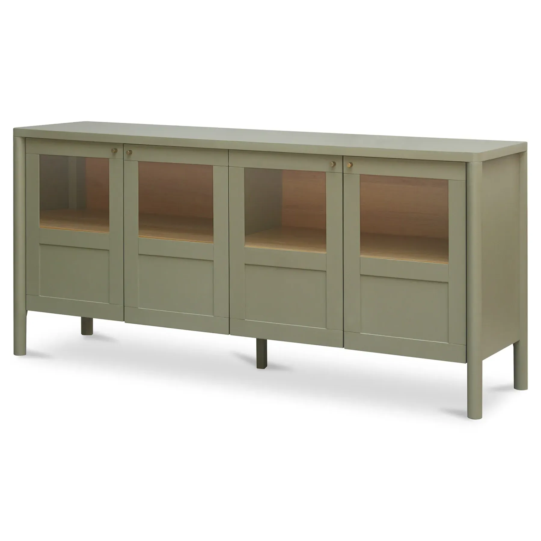 Riona Sideboard - Green, Pine Wood