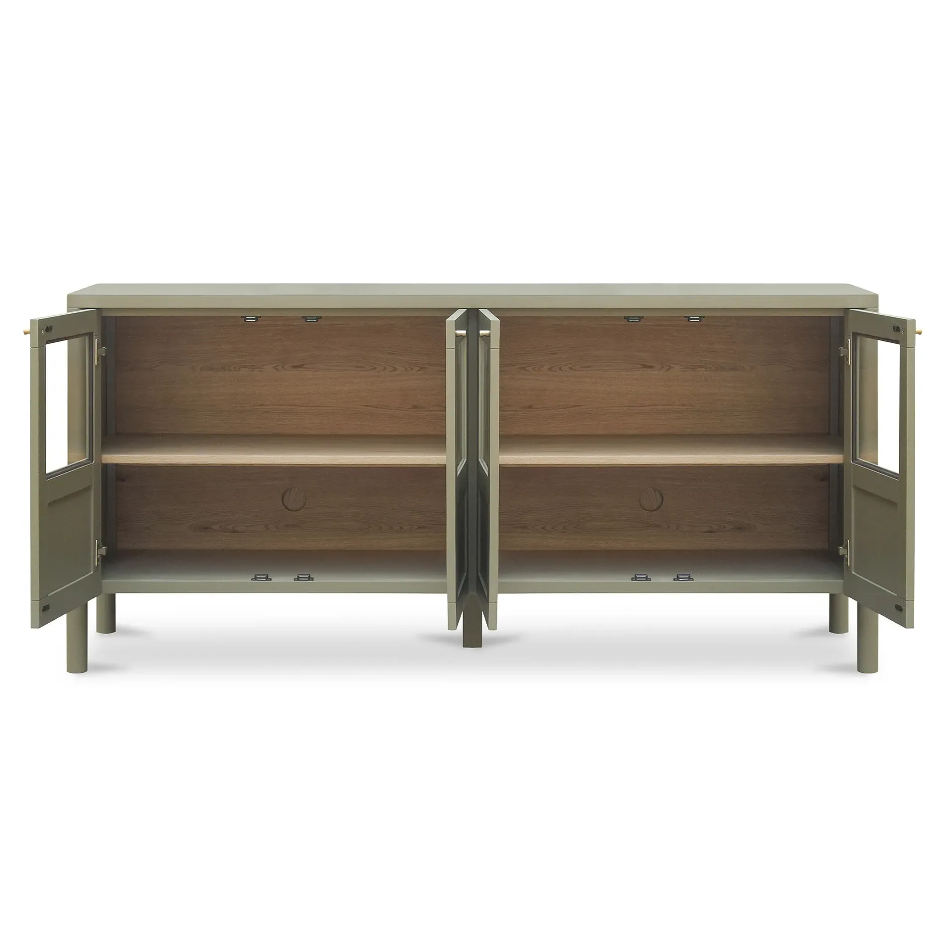 Riona Sideboard - Green, Pine Wood