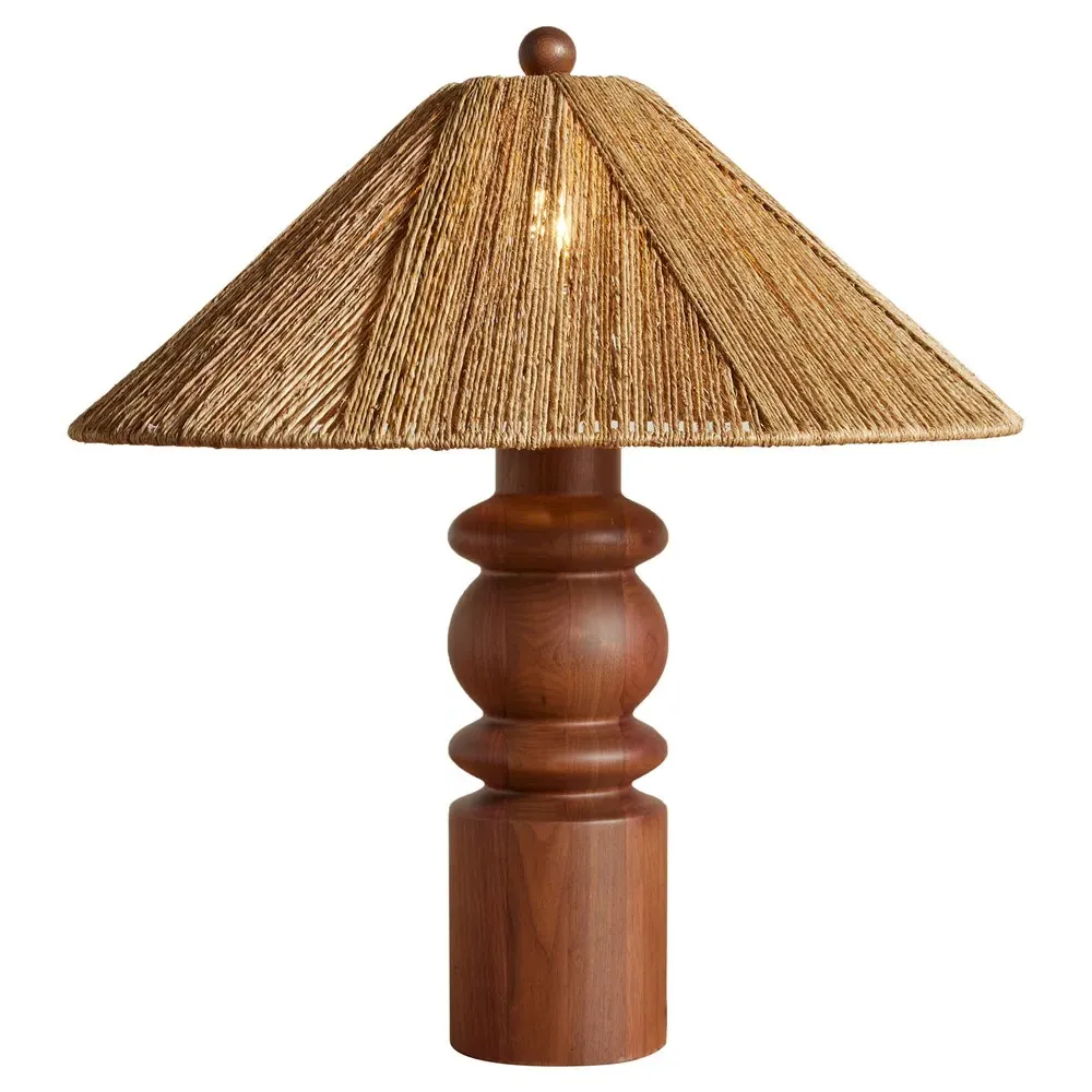Riona Table Lamp - Natural, Walnut