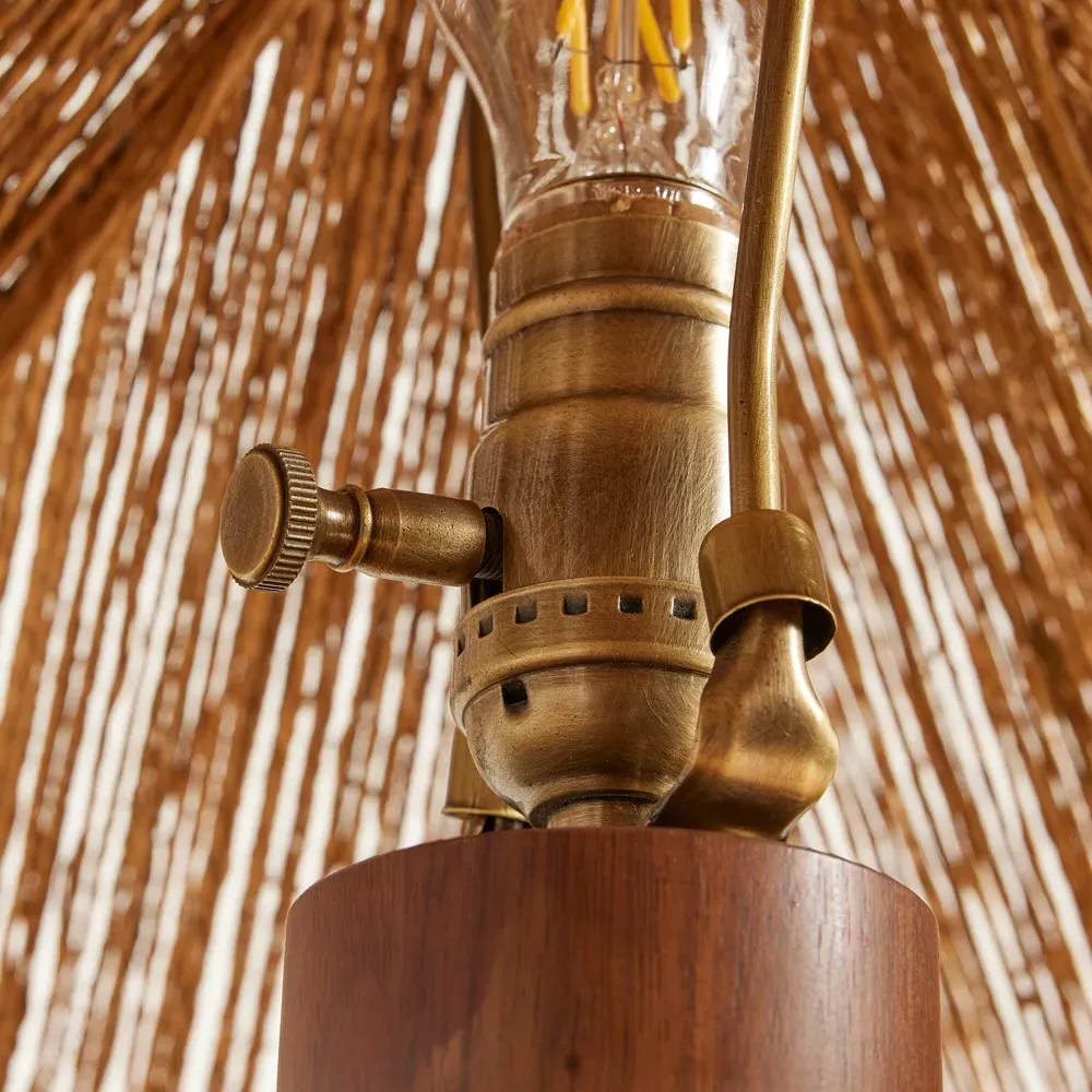 Riona Table Lamp - Natural, Walnut