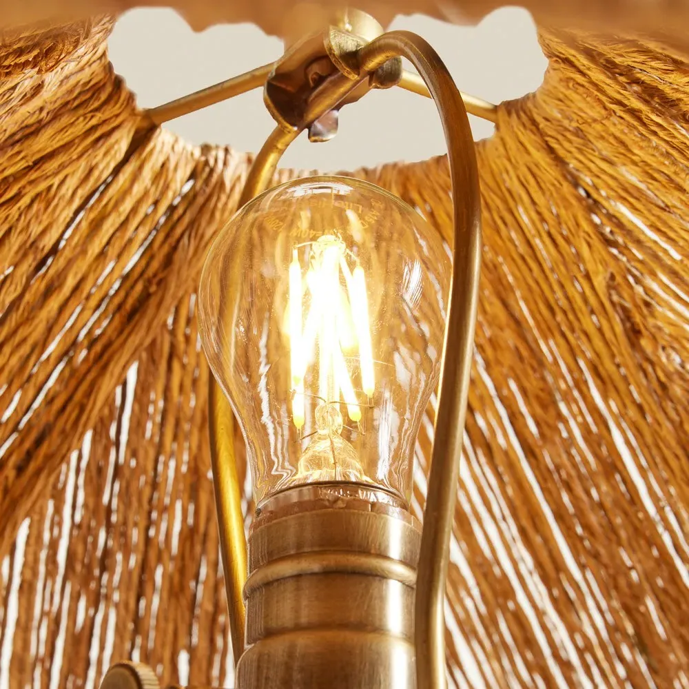 Riona Table Lamp - Natural, Walnut