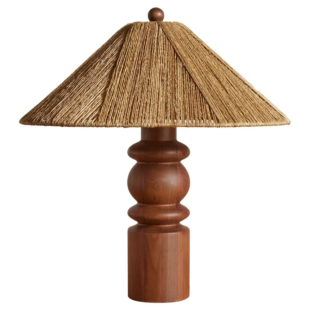Riona Table Lamp - Natural, Walnut