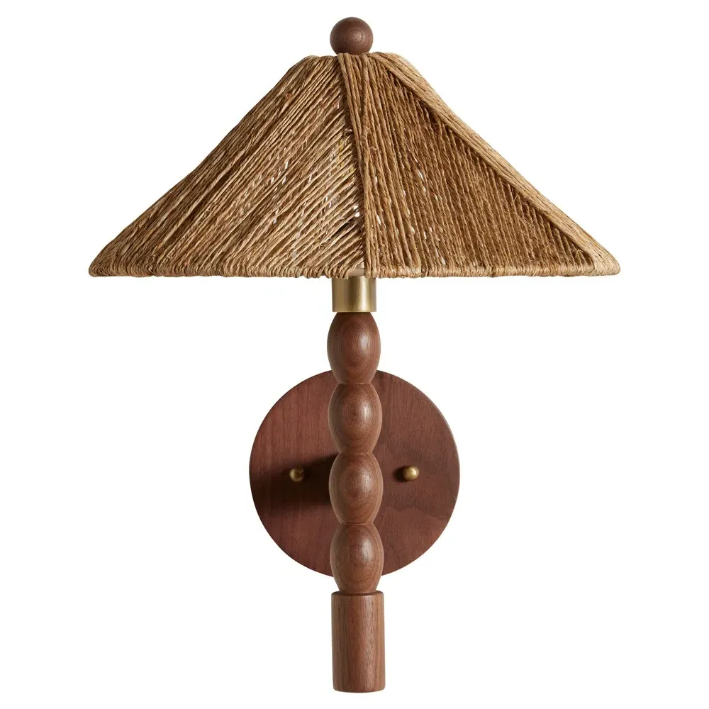 Riona Wall Sconce - Natural, Walnut image