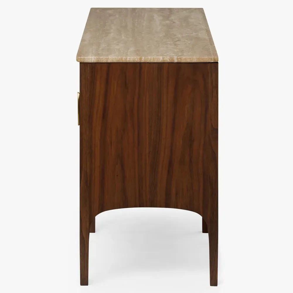 Riordan Walnut Wood Buffet - Brown, Acacia