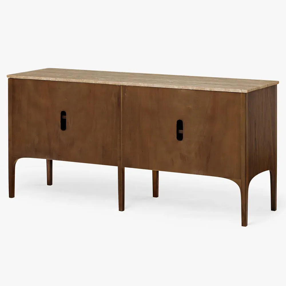 Riordan Walnut Wood Buffet - Brown, Acacia