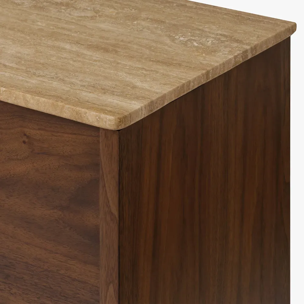 Riordan Walnut Wood Buffet - Brown, Acacia