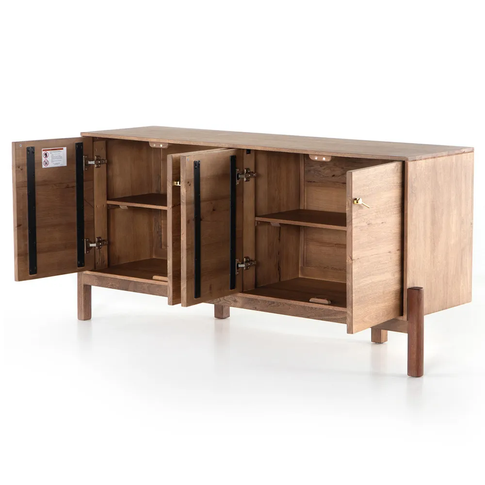 Rissa Sideboard - Brown, Acacia Wood