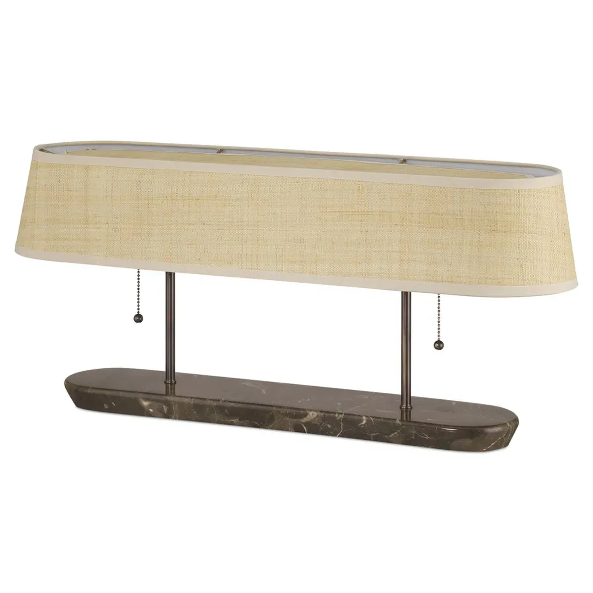Riven Coastal Table Lamp - Brown, Marble