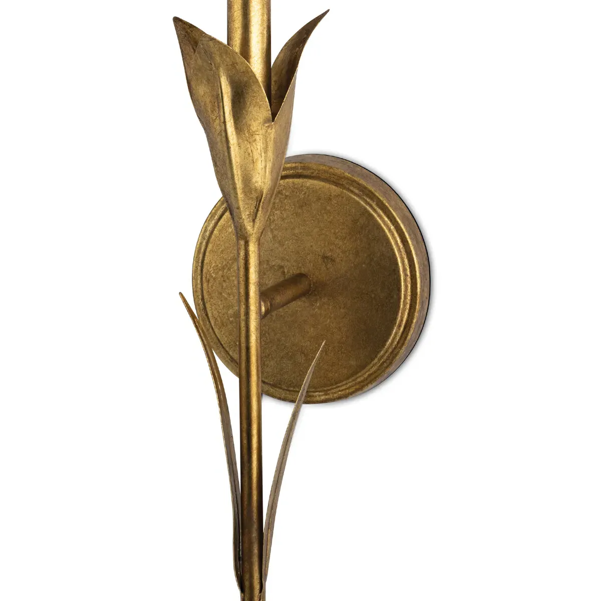 River Reed Armed Sconce with Linen Shade - Gold, Steel