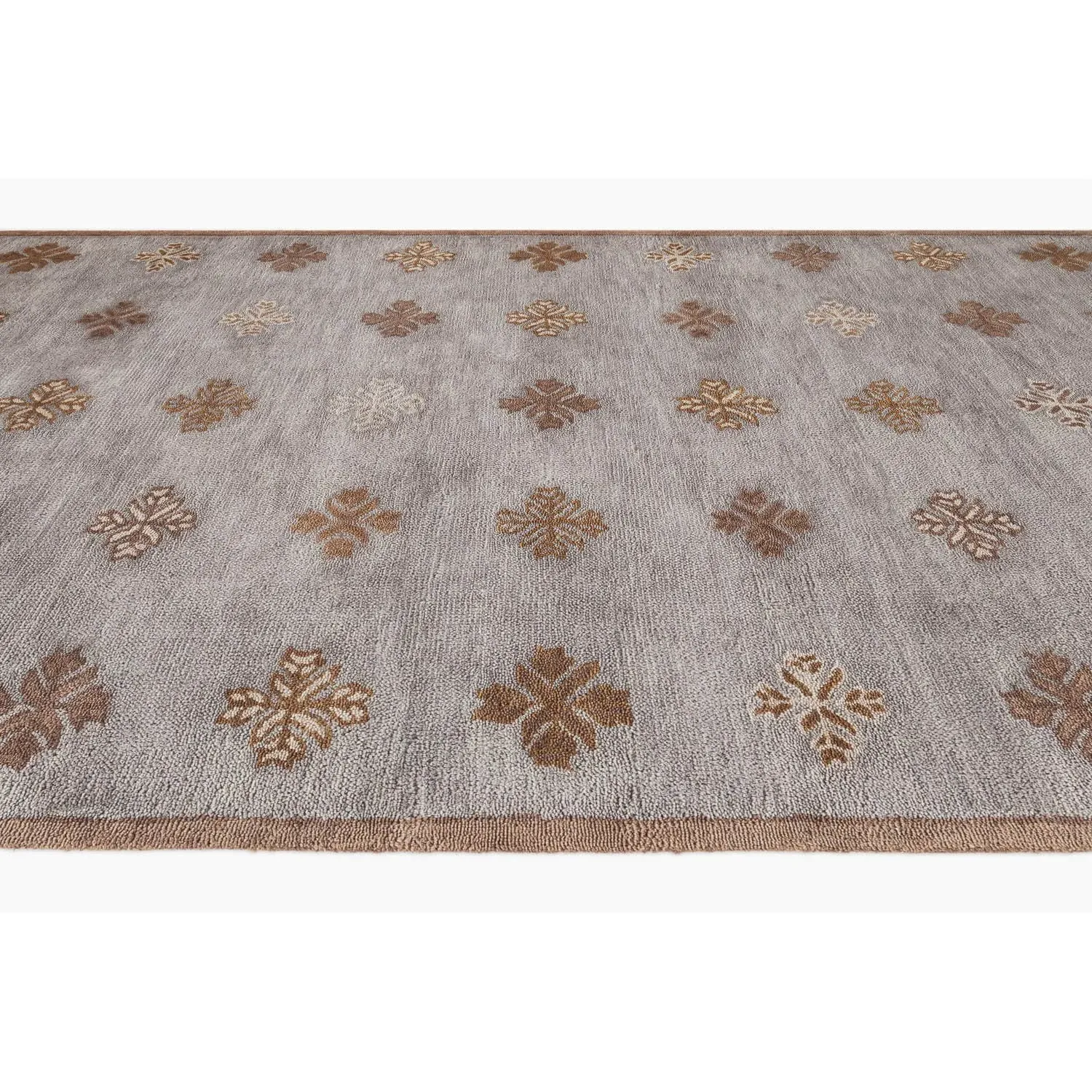 Rivera Medallion Patterned Rug - Beige, Wool