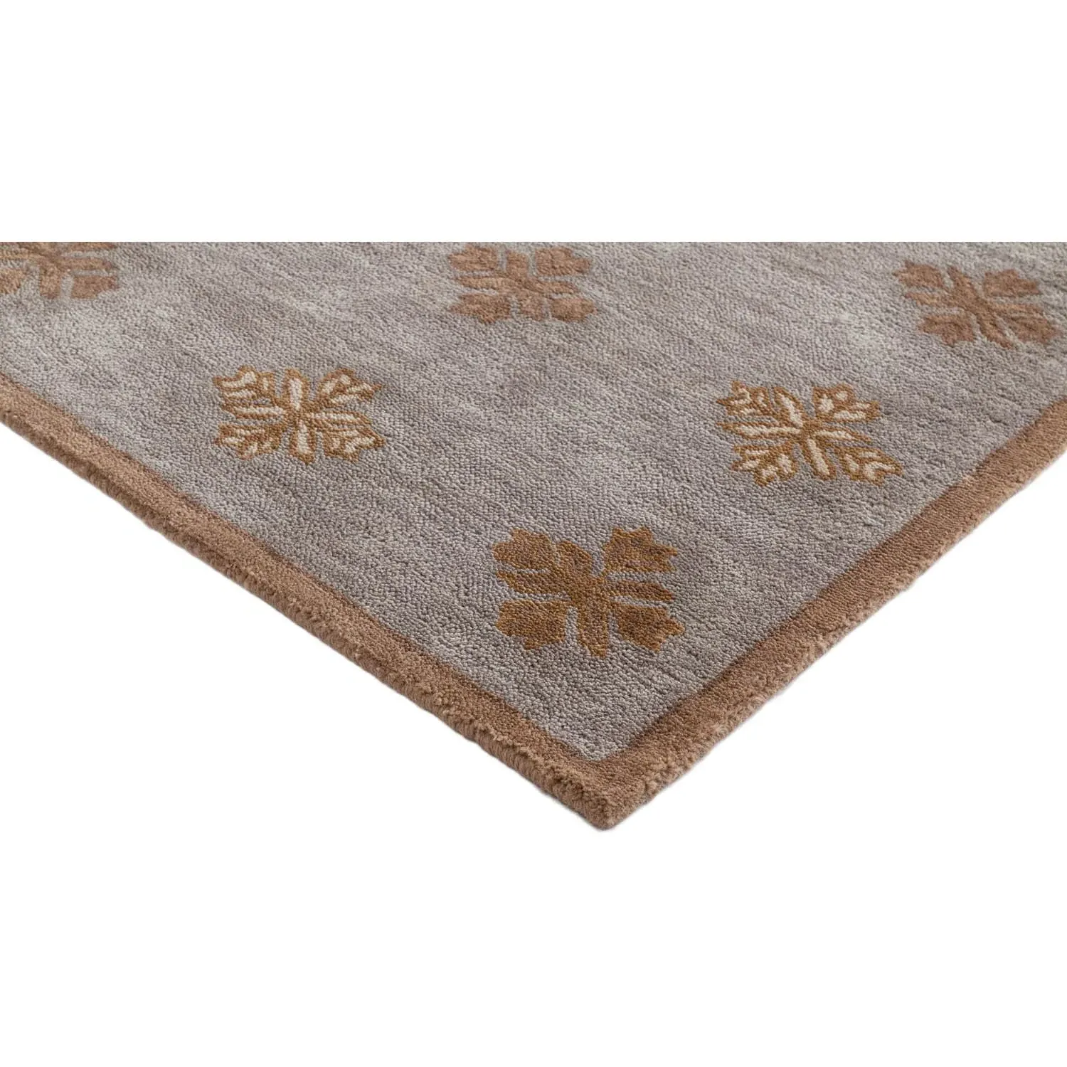 Rivera Medallion Patterned Rug - Beige, Wool