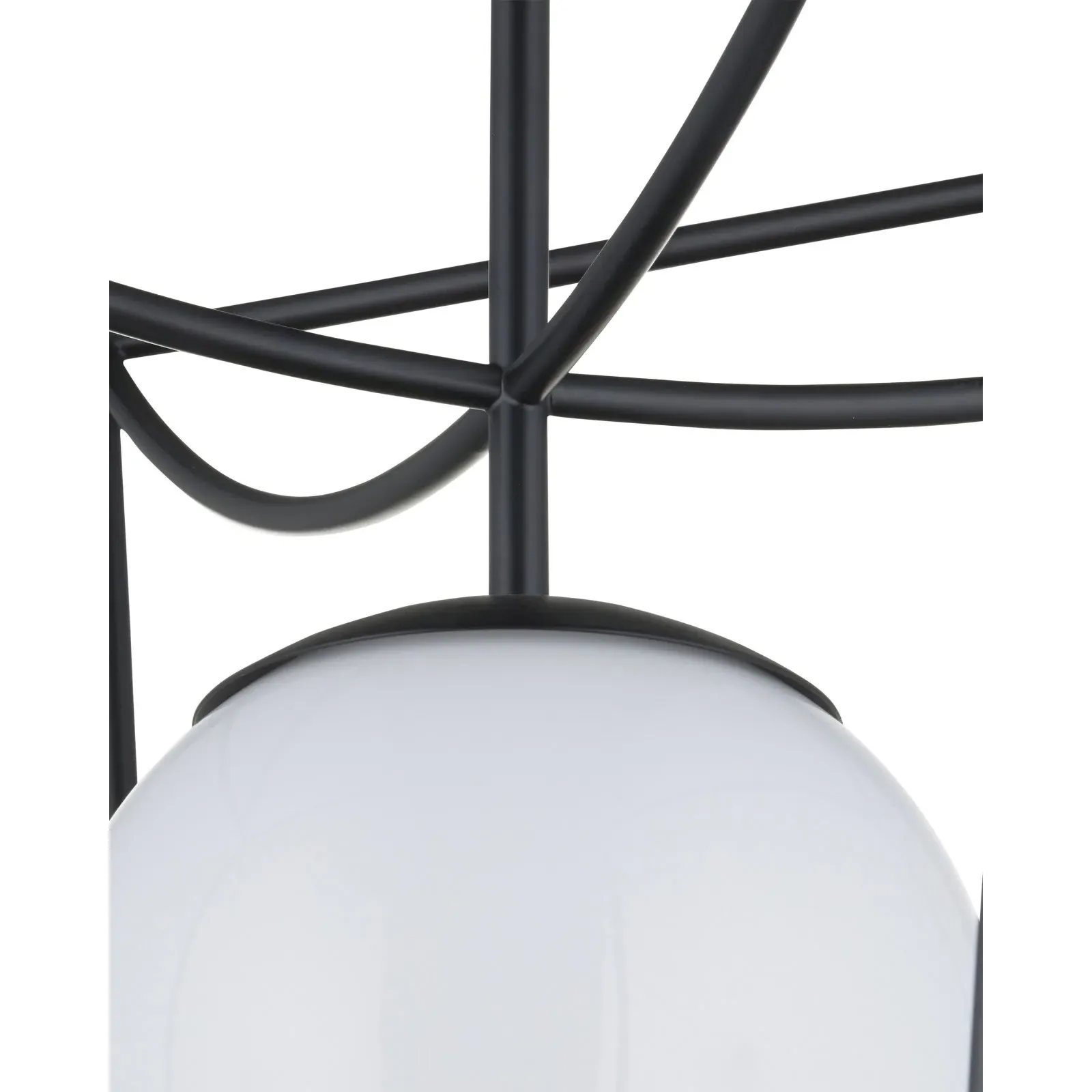 Riverlight Medium Glass Globe Outdoor Lantern - Black, Metal