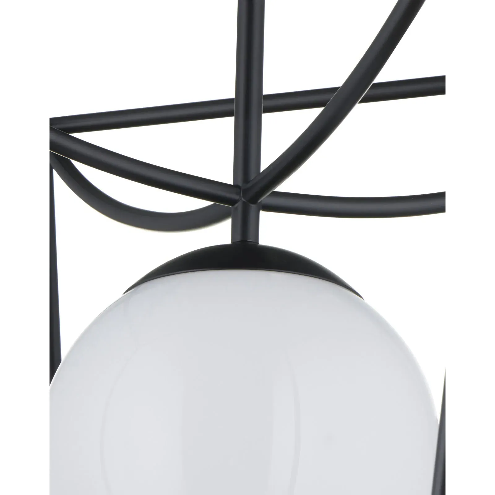Riverlight Small Glass Globe Outdoor Lantern - Black, Metal