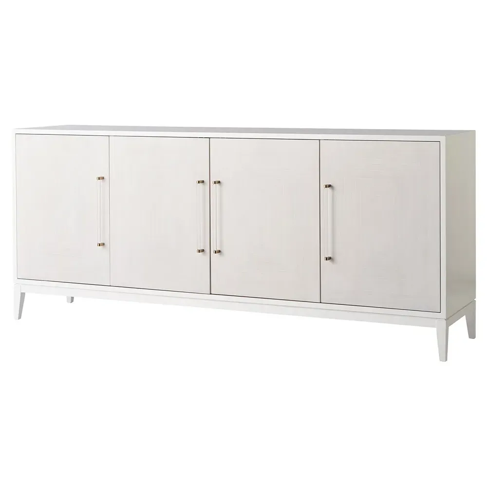 Riya 4 Door Sideboard - White, Wood