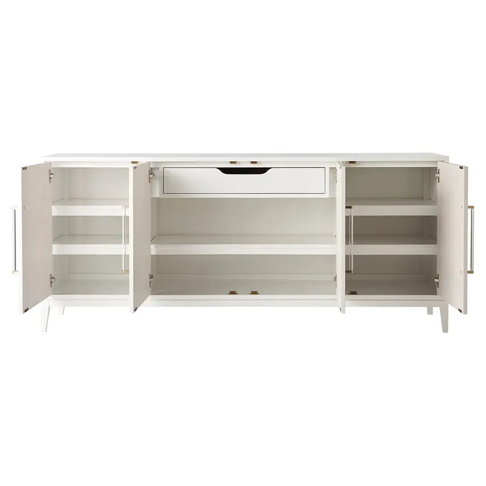 Riya 4 Door Sideboard - White, Wood