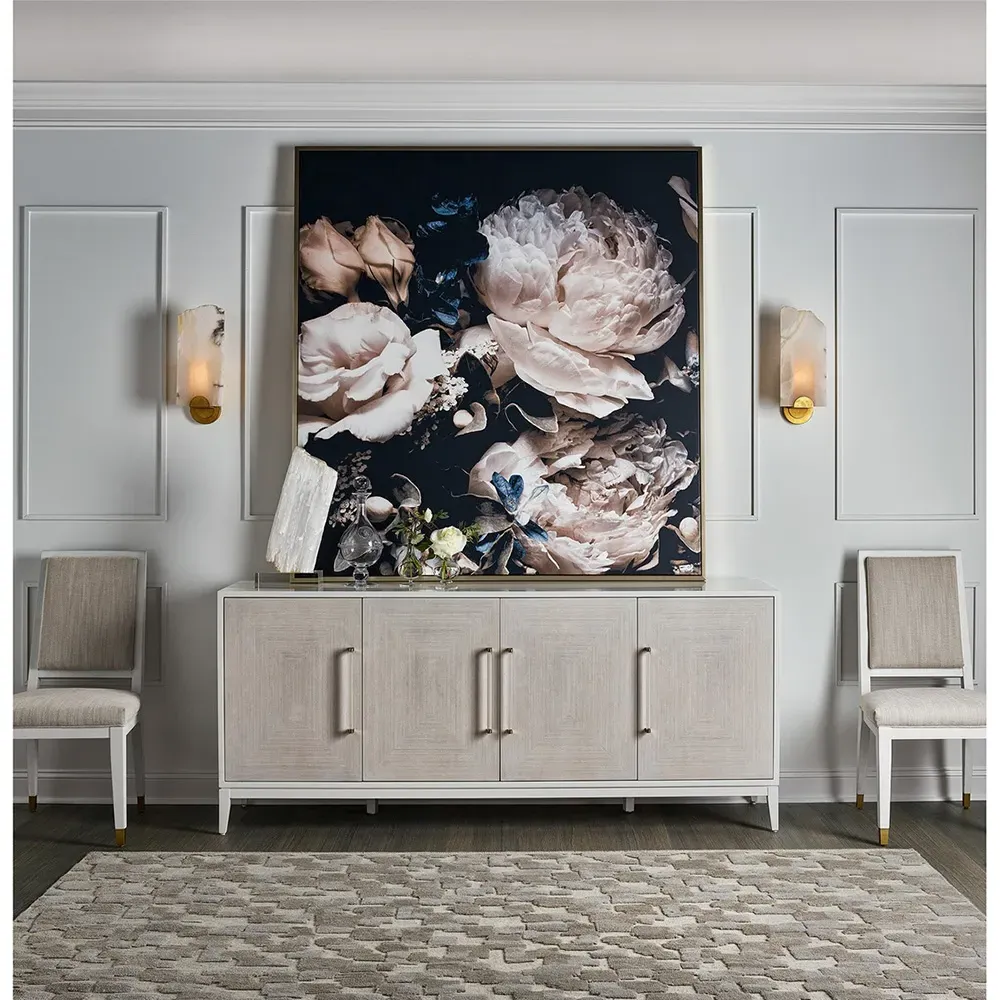 Riya 4 Door Sideboard - White, Wood