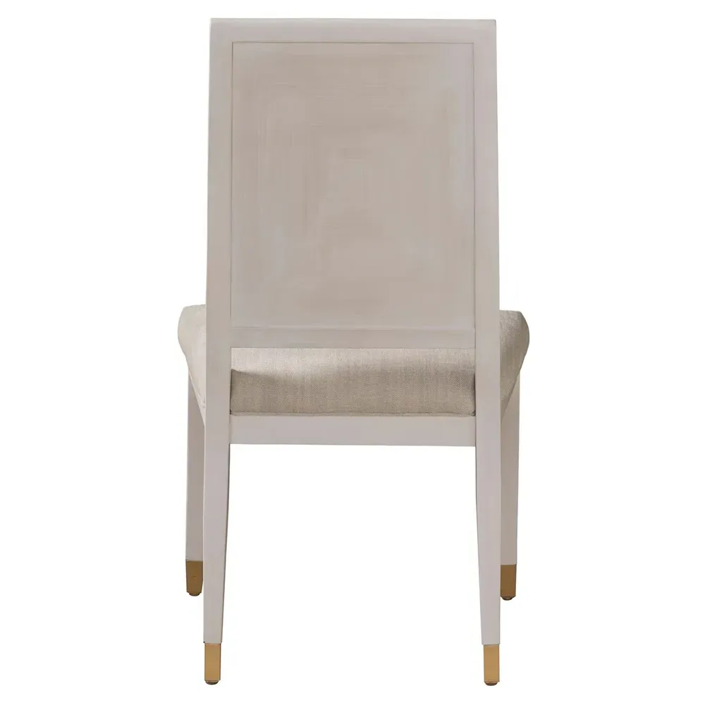 Riya Upholstered Dining Side Chair - Beige, Wood