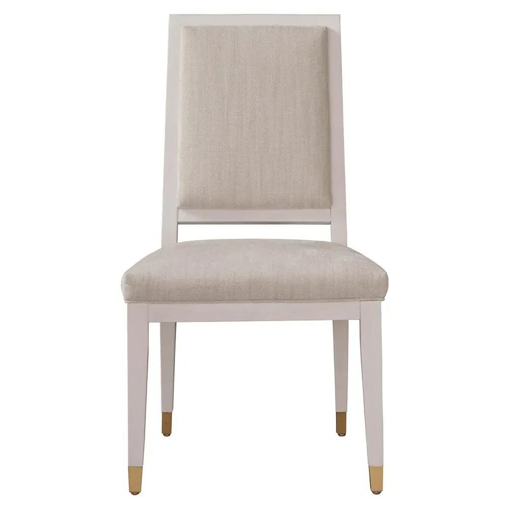 Riya Upholstered Dining Side Chair - Beige, Wood image