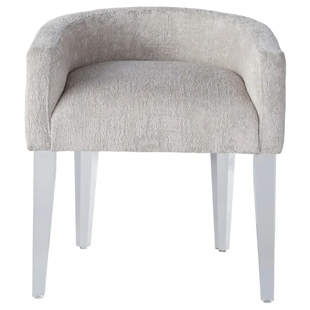 Riya Vanity Stool - White, Acrylic