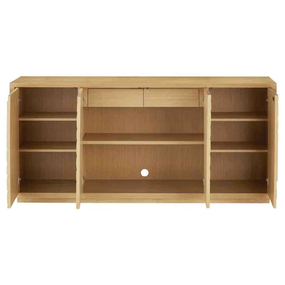 Robbie Media Cabinet - Light Oak