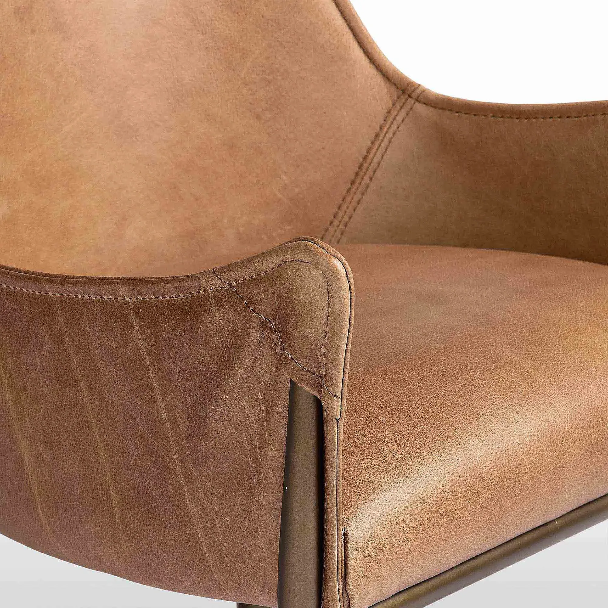 Robin Office Chair - Brown, Leather
