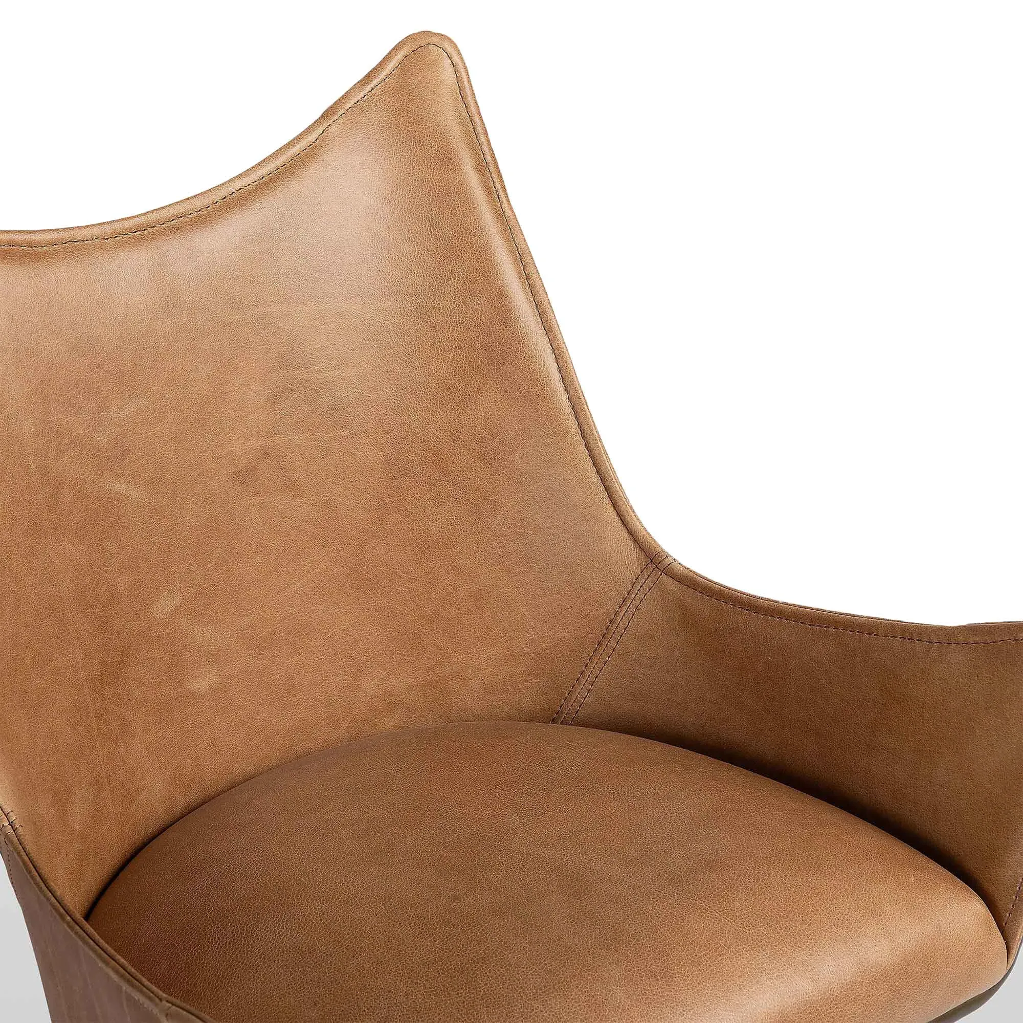 Robin Office Chair - Brown, Leather