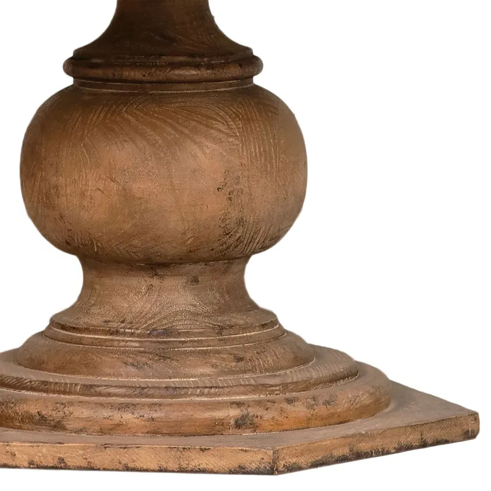 Robin Round Pedestal Dining Table - Brown, Reclaimed Pine