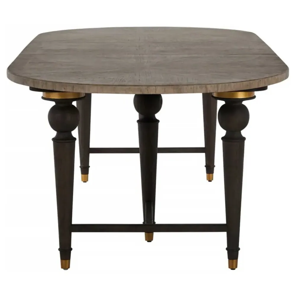 Roderick Extendable Oval Dining Table - Ash Grey, Oak