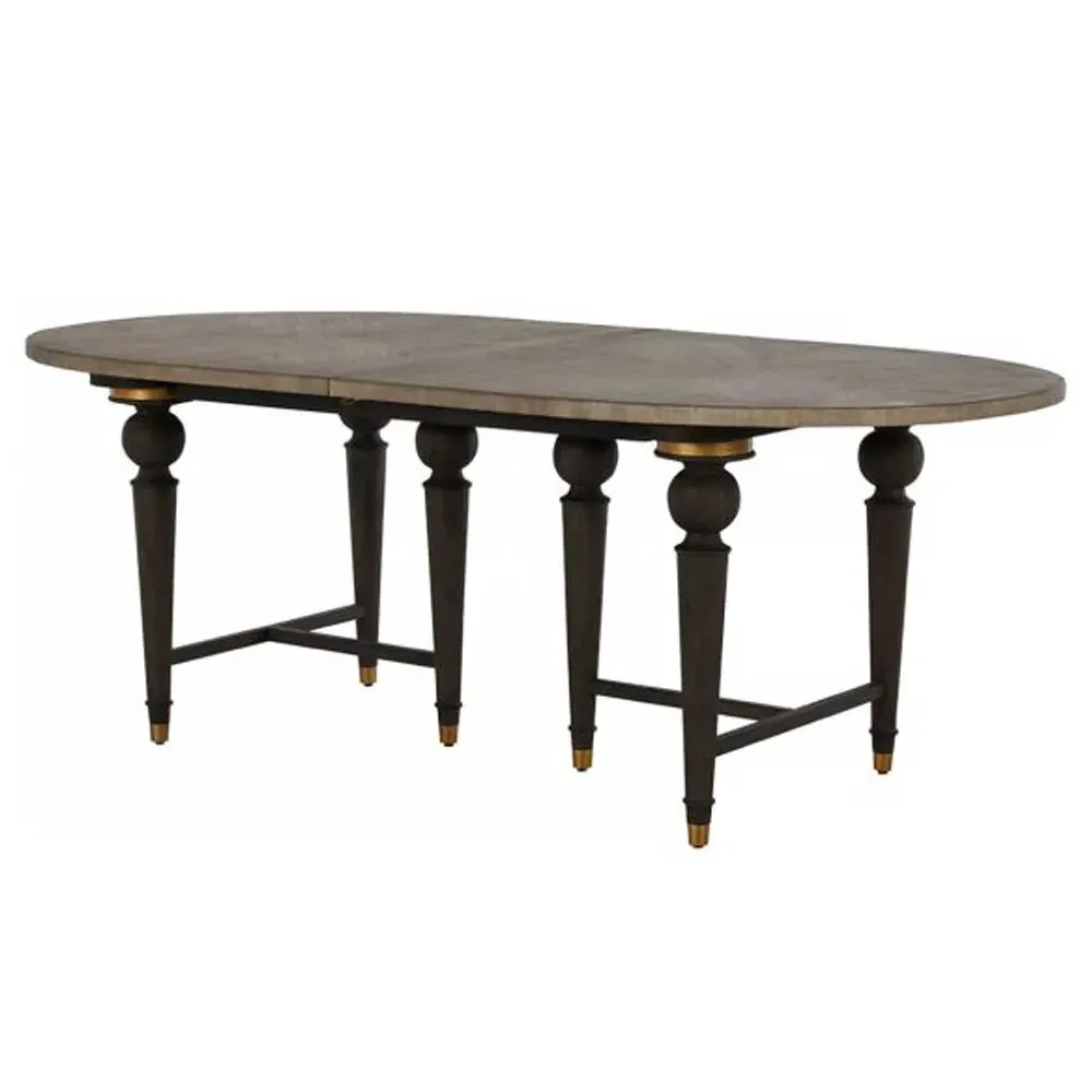 Roderick Extendable Oval Dining Table - Ash Grey, Oak