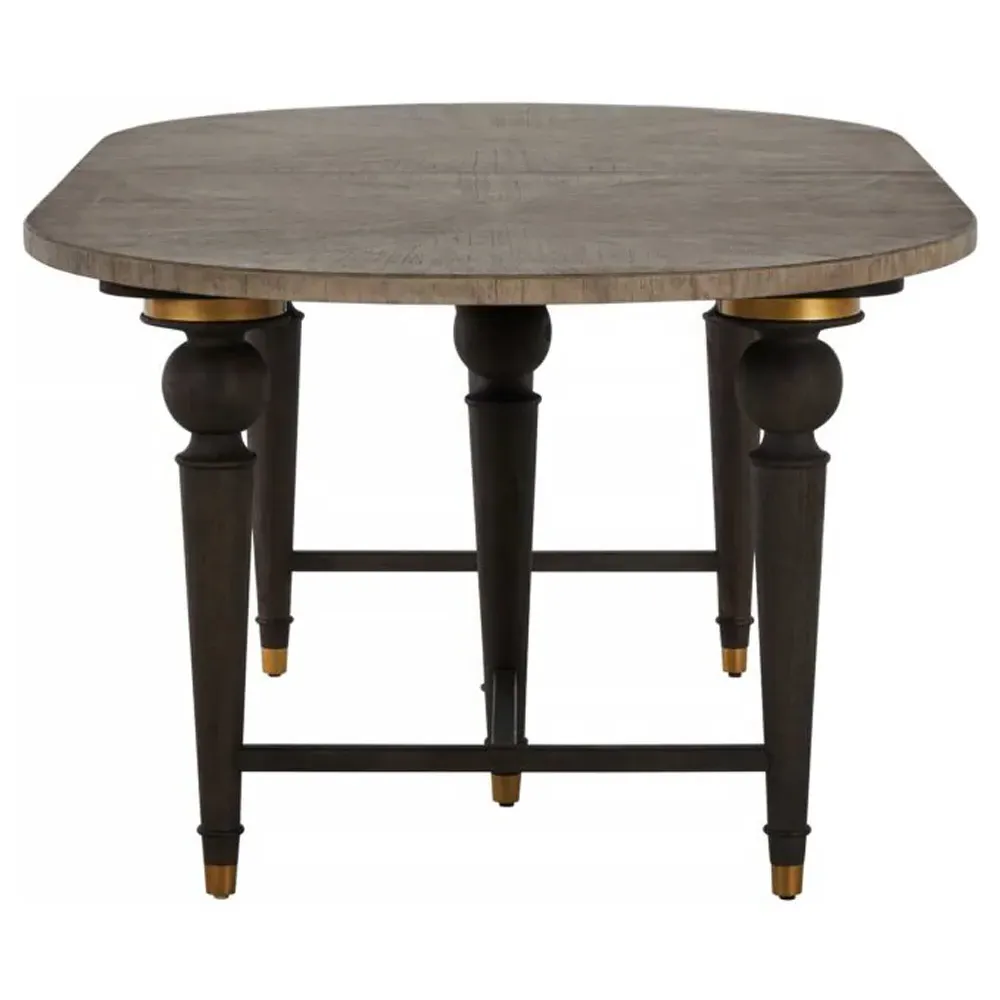 Roderick Extendable Oval Dining Table - Ash Grey, Oak
